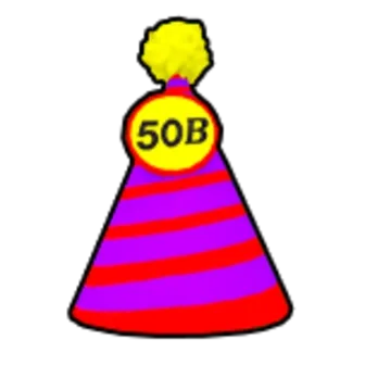 50b Party Hat Accessory - Blox Fruits