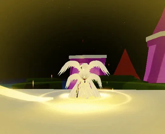 Prince of the Skies' idle flight, after a triple jump