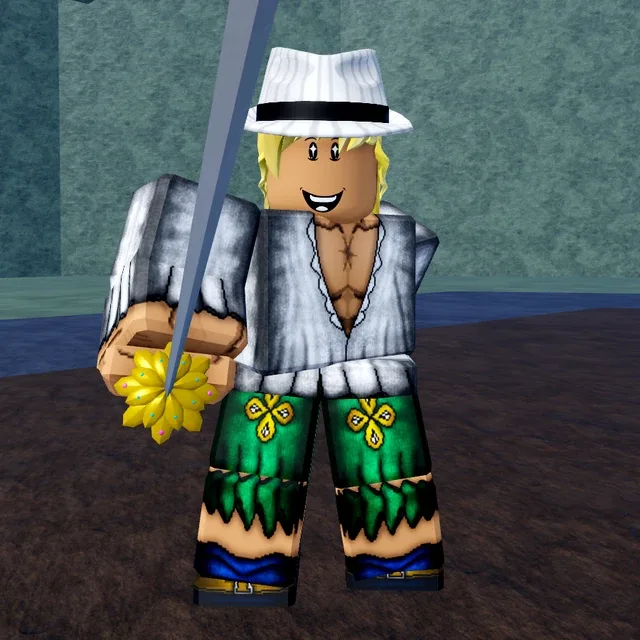 Beautiful Pirate's first form, with its white fedora