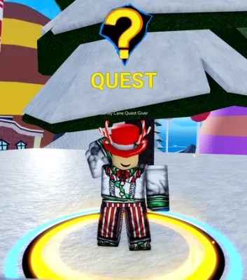 Candy Cane Quest Giver NPC - Blox Fruits