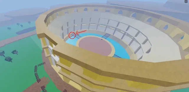 The Gladiators' location, under the Colosseum