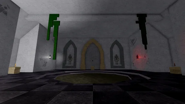 Inside the Crypt, where the Cursed Skeletons appear