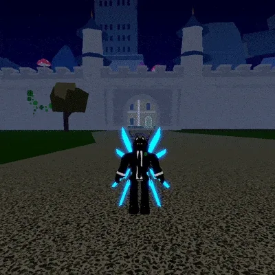 The Cyborg V4 transformation, where the blue glow shifts to purple.