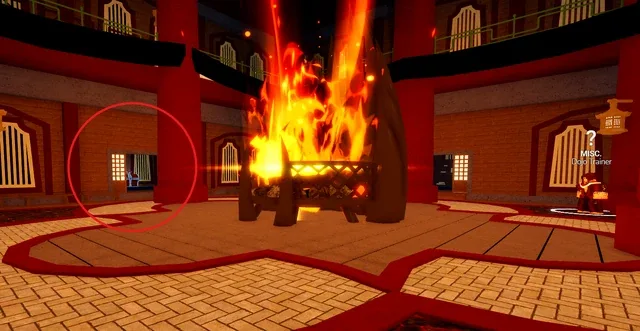 The Dragon Wizard's room, to the left of the Dojo, on Hydra Island