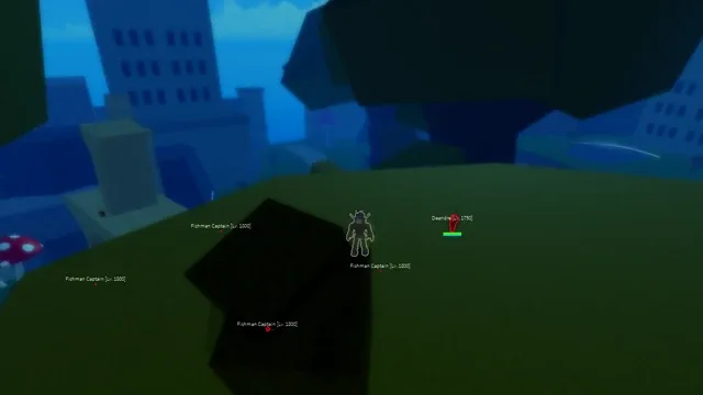 One of the spawn points on Floating Turtle, in the island's center near the Fishman Captains.
