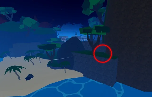 The spawn point on Port Town, behind the hill near Stone's spawn.