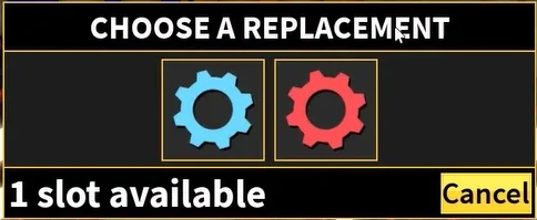 The selection menu, to choose between the blue and red ember.