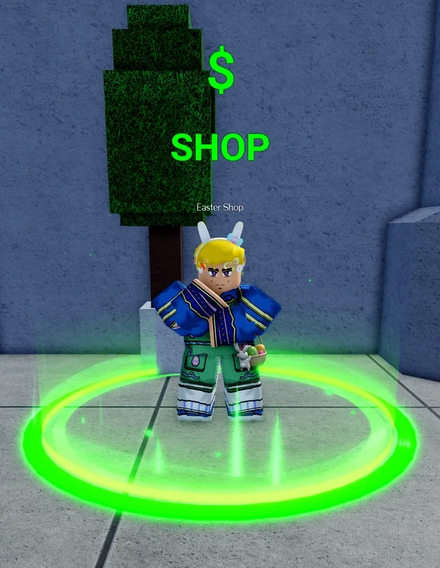 The shop during the Easter Event, paid for with collected Easter Eggs