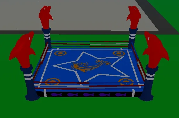 The Fish Fights arena, with its gauge to hit at the right moment.