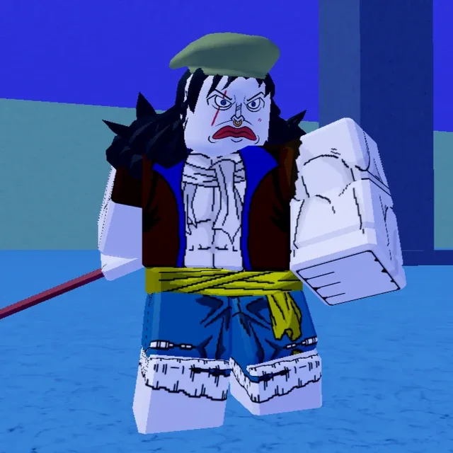 The Fishman Lord in his first form, wearing his green hat