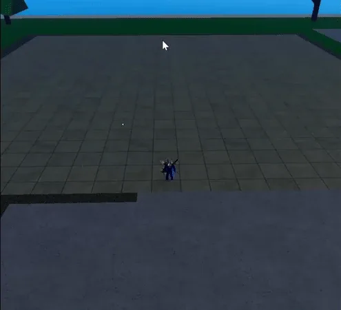 Flash Step in action, the short range teleport ability.