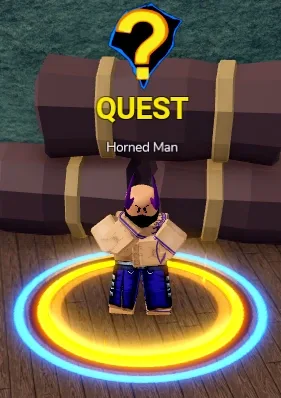 The Horned Man, who starts the hunt for the 5 bosses in order.
