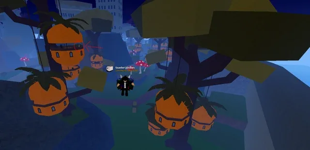 The highest pineapple, in the farthest tree of Floating Turtle.