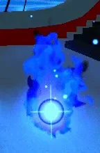 An Azure Ember following you at a distance