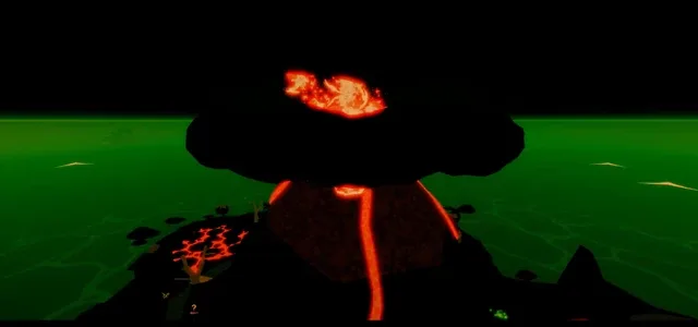 Magma Village after its Update 30 rework, with its lava flows.
