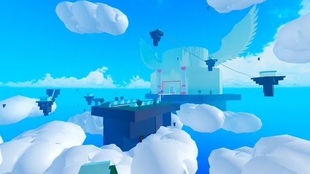 Red Legion Hideout by day, in white: the only island that changes color.