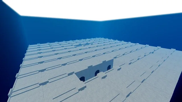 The labyrinth enclosed in its square block