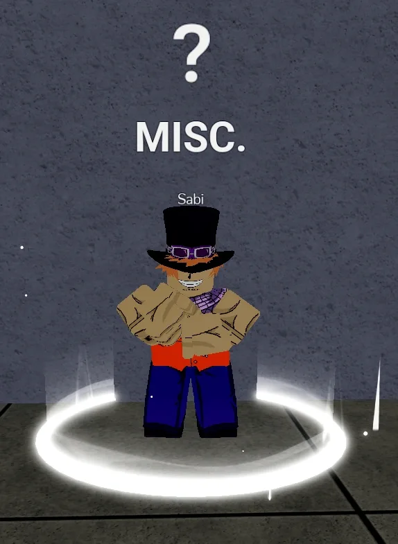 Sabi as he appears at Castle on the Sea, in the Third Sea.