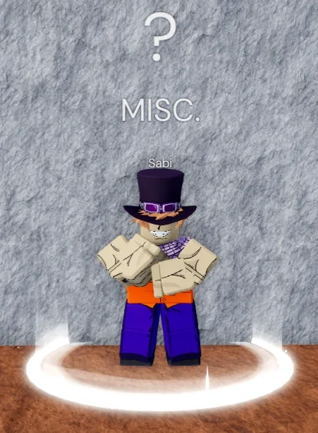 Sabi, with his purple scarf and Top Hat, at Kingdom of Rose.