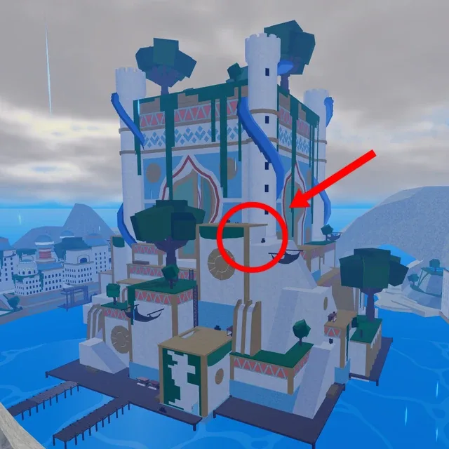 The Shipwright Teacher's location, at the end of the tunnel behind the sealed door.