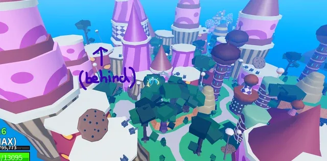 The Sick Scientist's location, in the Sea of Treats (Third Sea).