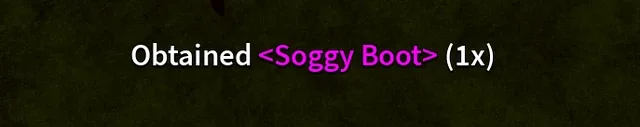 The message shown when the boot bites instead of a fish