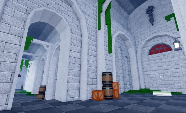 The hallway leading to the secret door of the Race Awakening trials.