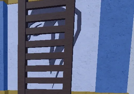 The snake symbol hidden behind a ladder, possibly hinting at a future race.